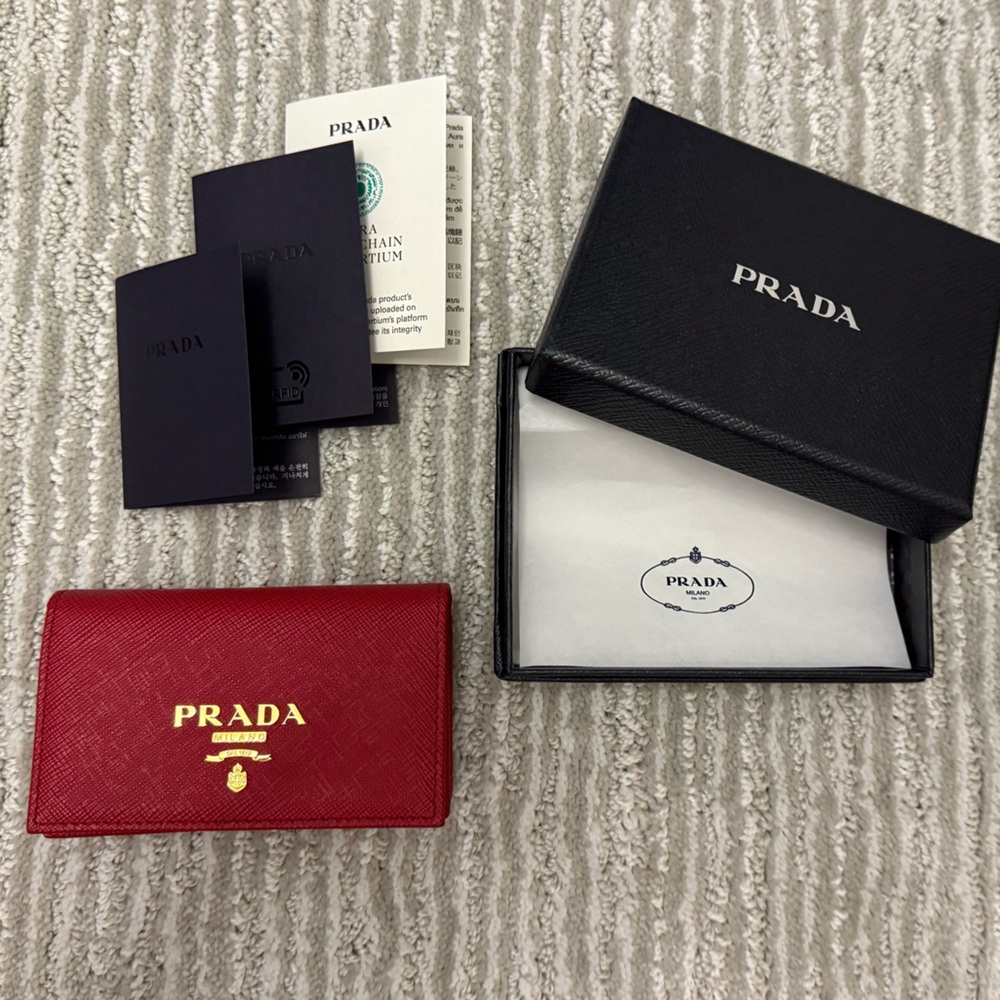 Prada Saffiano Leather Card Holder - NWT